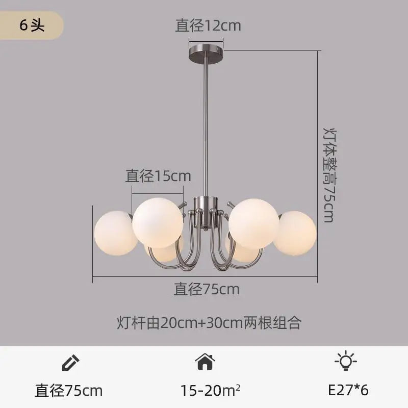 Mid Century Chandelier Antique Bauhaus Chandelier For Living Room Bedroom Restaurant Decor Designer Dining Room Hanging Lamp