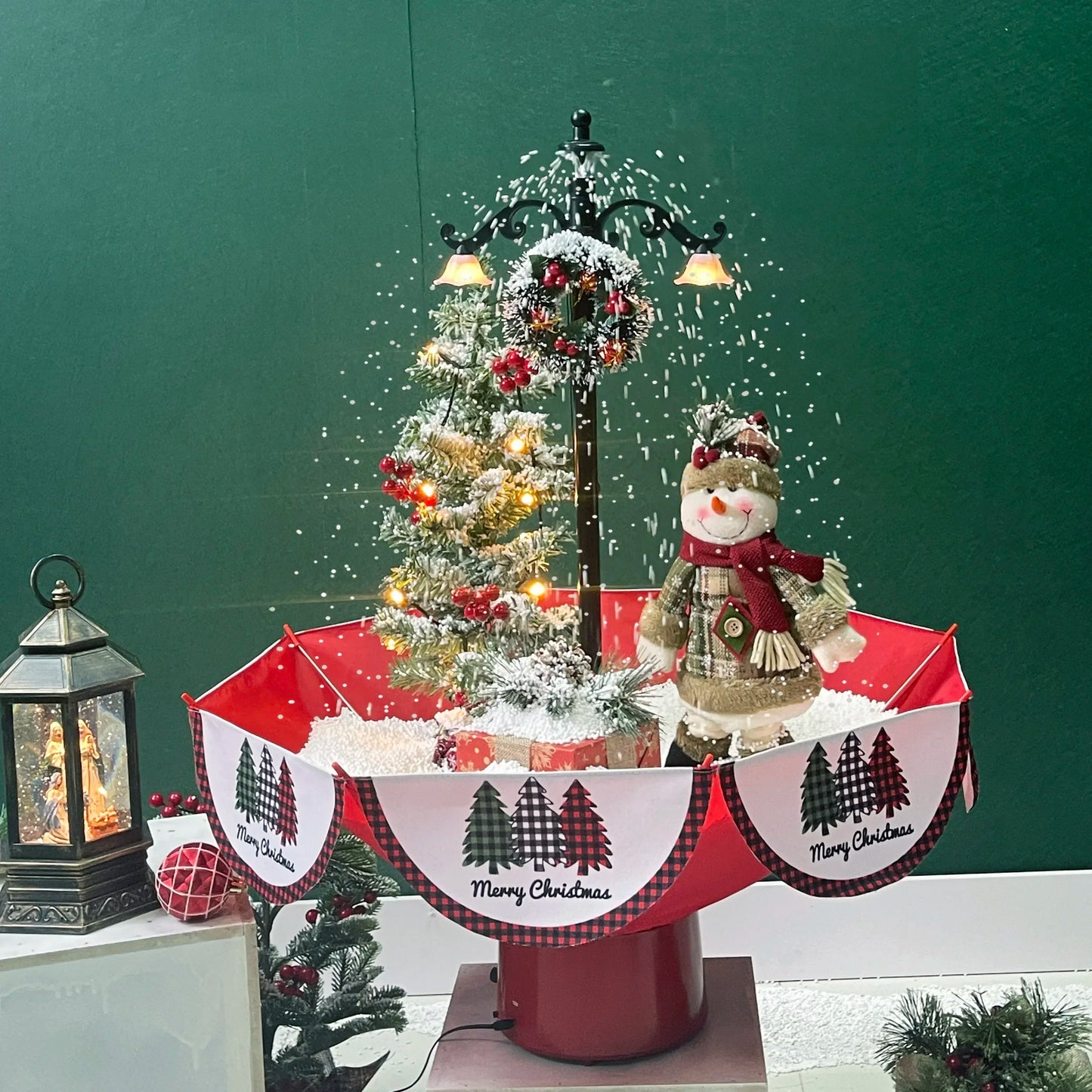 Christmas Tree Party Home Christmas Decoration 75cm 125cm 170cm Snow Christmas Tree with Decoration