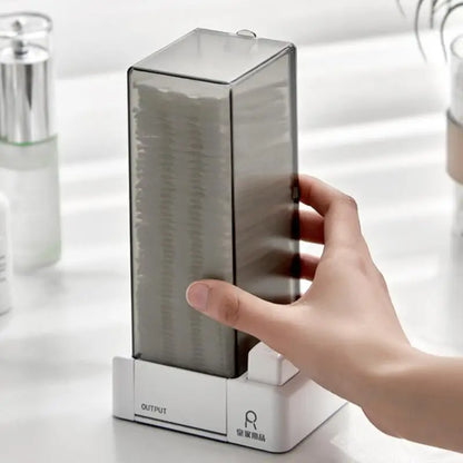 Automatic Cosmetic Cotton Box Press Type Dustproof Makeup Remover Cotton Storage Box Creative Household Products