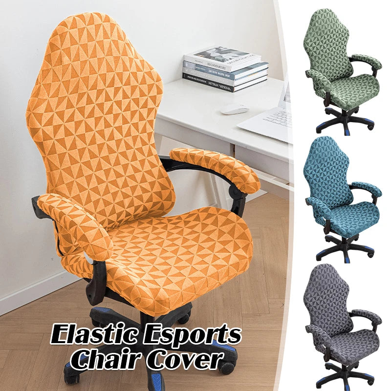 Office Chair Covers Elastic Stretch Washable Computer Slipcovers Breathable Gaming Chair Computer Chair Arm Chair Cover New