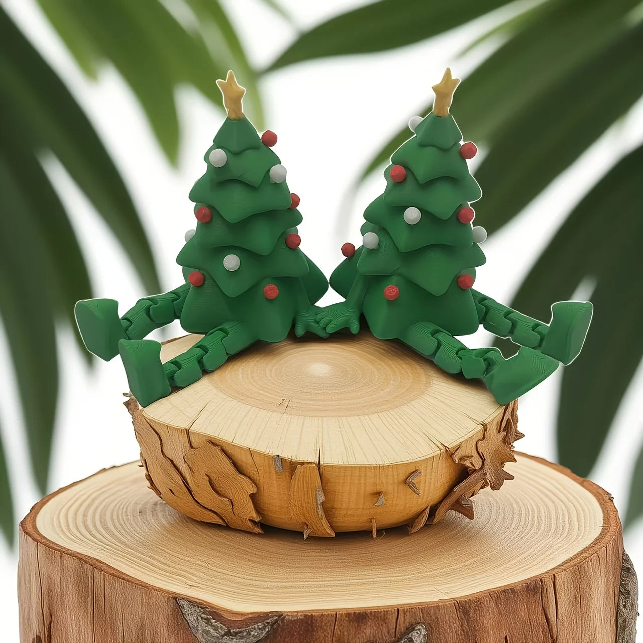 A DIY creative 3D printed Christmas tree decoration, suitable for Christmas, It can be used for decorating desks, cars, indoors。