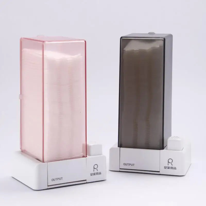 Automatic Cosmetic Cotton Box Press Type Dustproof Makeup Remover Cotton Storage Box Creative Household Products