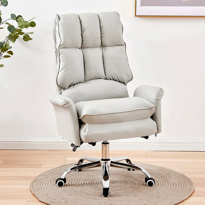 2025 New gaming chair pink office computer chair comfortable soft  gamer chair PU Leather chair Rotating recliner with footrest