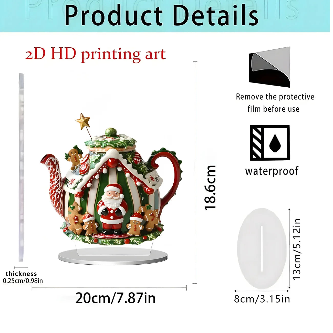 Christmas series of gifts Home desktop decoration 2D acrylic handicraft ornament