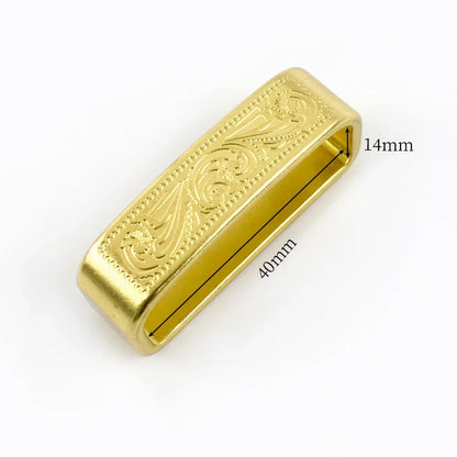 35-40mm Metal Pure Copper Belts Loops Hook Solid Brass O D Ring Belt Buckle for Men's Clothing Craft DIY Hardware Accessories