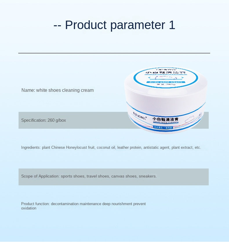 Household Cleaning  Anhydrous Cleaning Cream Small White Shoes Sneakers Canvas Shoes Shoes Cleaning Artifact