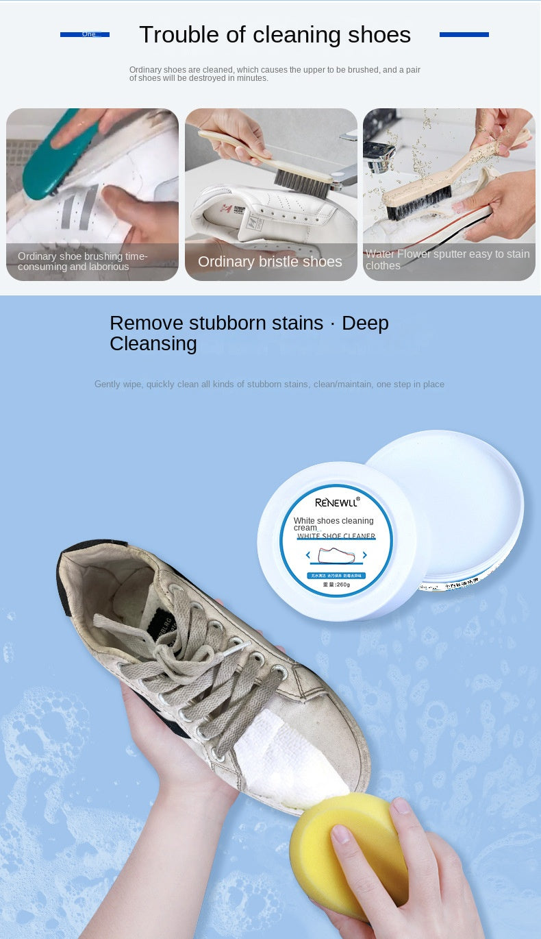 Household Cleaning  Anhydrous Cleaning Cream Small White Shoes Sneakers Canvas Shoes Shoes Cleaning Artifact