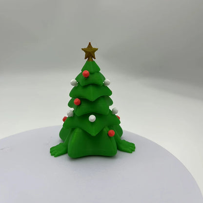 A DIY creative 3D printed Christmas tree decoration, suitable for Christmas, It can be used for decorating desks, cars, indoors。