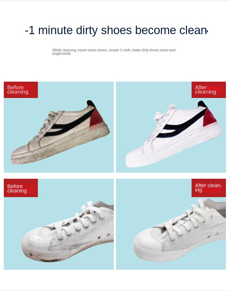 Household Cleaning  Anhydrous Cleaning Cream Small White Shoes Sneakers Canvas Shoes Shoes Cleaning Artifact