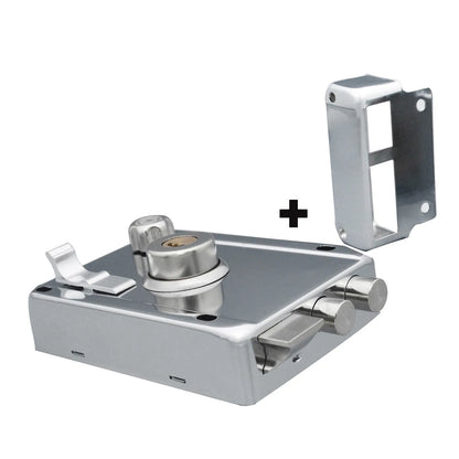 Household Lock Exterior Door Padlocks Gate Insurance Household Lock Kit Vintage  with Deadbolt Cylinder Key Household Lock