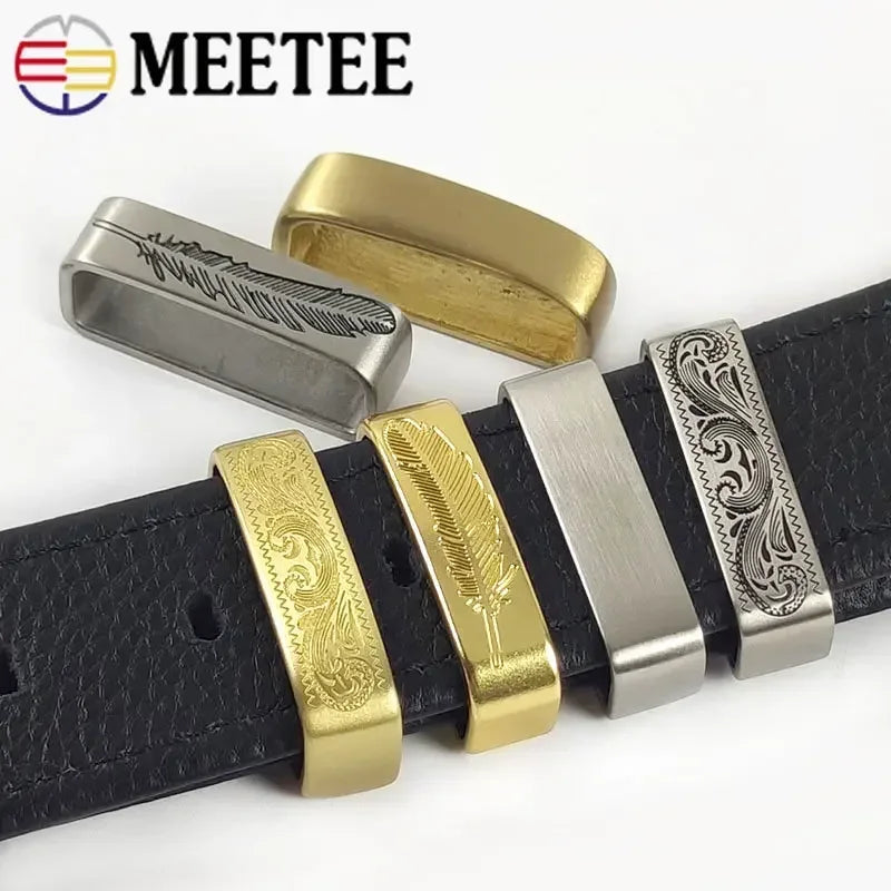 35-40mm Metal Pure Copper Belts Loops Hook Solid Brass O D Ring Belt Buckle for Men's Clothing Craft DIY Hardware Accessories