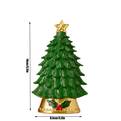 Christmas Decorations - Resin Christmas Tree Ornament Luminous Christmas Tree Ornaments LED Christmas Tree Sculptures
