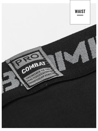 Compression Pant Men Training Gym Leggings with Pockets Running Tights Fitness Basketball Jogging Workout Trouser Polyester