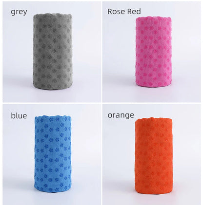 Yoga towels, hot and spicy yoga mat towels Featuring grip points to absorb sweat and prevent slipping, suitable for hot yoga, Pi