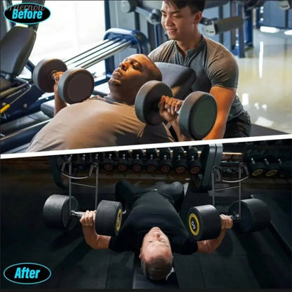 Dumbbell Spotter Hooks 250 lbs Load Capacity Heavy Duty Dumbbell Hooks for Dumbbell Bench Press Chest & Shoulder Workout