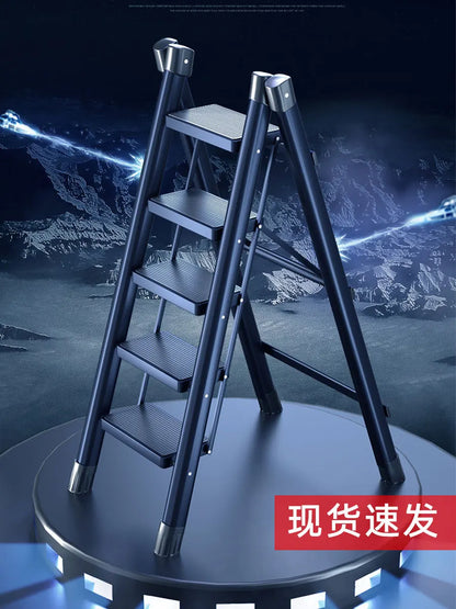 Household  Indoor  Folding  Telescopic  Herringbone  Portable  Four-step  Stairs Carbo