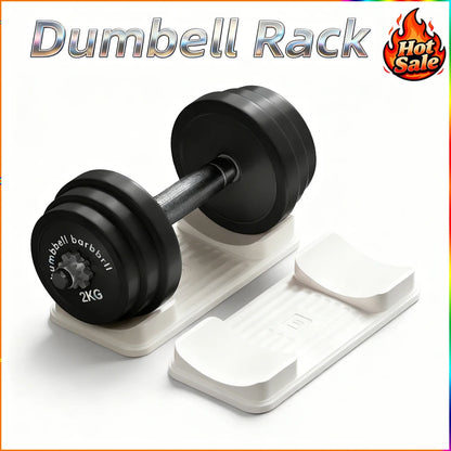 Stable Home Dumbbell Support Rack Multi-Functional Universal Plastic Dumbbell Rack Anti-Slip Durable Organize Fitness Equipment
