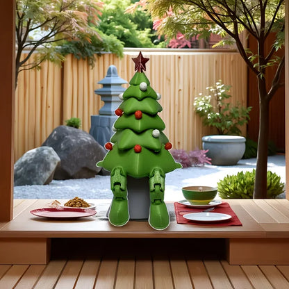 A DIY creative 3D printed Christmas tree decoration, suitable for Christmas, It can be used for decorating desks, cars, indoors。