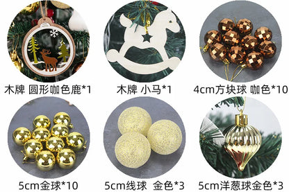 Christmas Decoration 45/60cm Christmas Tree Desktop Small Tree Ornaments New Year Navidad Gift Christmas Festival Party Supplies