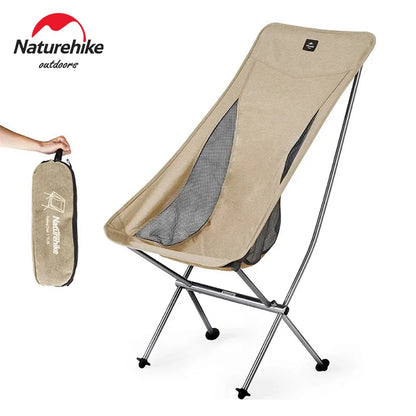 Naturehike Camping Chair L04 Folding Fishing Chair Ultralight Portable Aluminum Alloy Moon Chair Outdoor Picnic Relax Chair