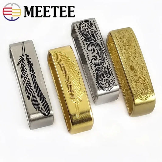 35-40mm Metal Pure Copper Belts Loops Hook Solid Brass O D Ring Belt Buckle for Men's Clothing Craft DIY Hardware Accessories