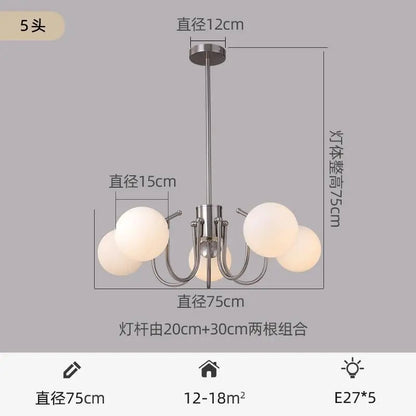 Mid Century Chandelier Antique Bauhaus Chandelier For Living Room Bedroom Restaurant Decor Designer Dining Room Hanging Lamp
