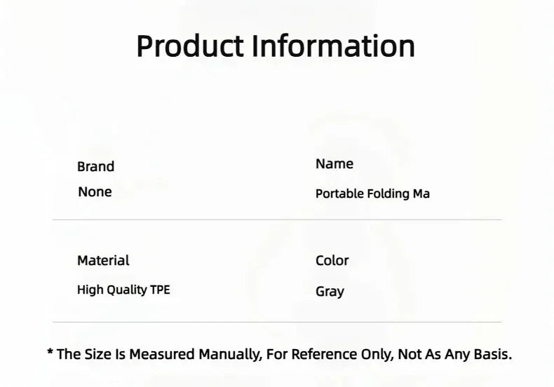 ...Ecological, Tpe, Folding Yoga Mat, for Travel, Physical Exercise, Double-sided, Anti-slip, Pilates and Floor Exercise...