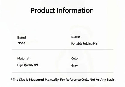 ...Ecological, Tpe, Folding Yoga Mat, for Travel, Physical Exercise, Double-sided, Anti-slip, Pilates and Floor Exercise...