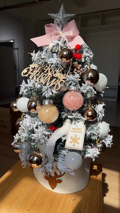 Christmas Decoration 45/60cm Christmas Tree Desktop Small Tree Ornaments New Year Navidad Gift Christmas Festival Party Supplies