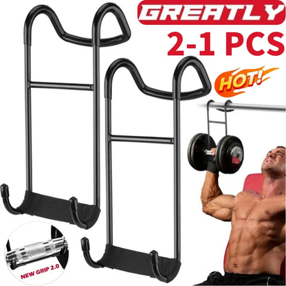 Dumbbell Spotter Hooks 250 lbs Load Capacity Heavy Duty Dumbbell Hooks for Dumbbell Bench Press Chest & Shoulder Workout