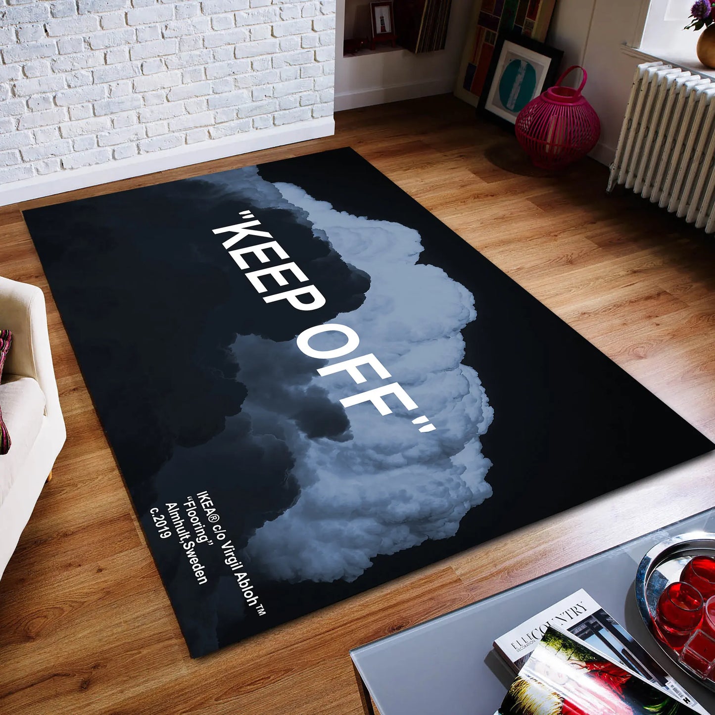 Keep Off Carpet Keep Off Clouds Rug Traditional Abstract Carpet Home Decor Rug Modern Popular Rug Non slip Rug Area Rug