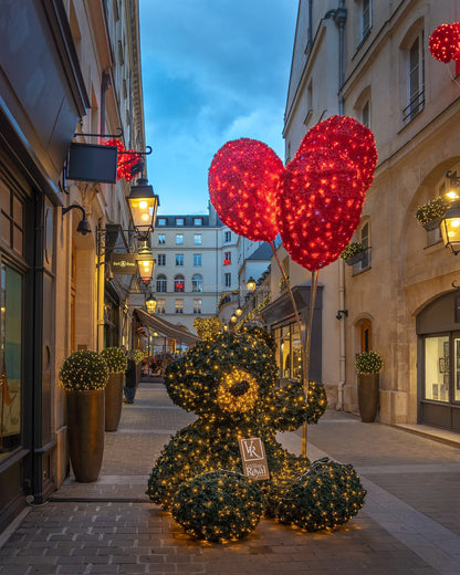 Christmas Holiday Commercial Street Decoration Popular 3D LED Christmas Teddy Bear Lights