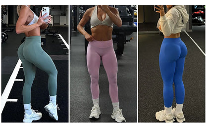 Gym Leggings Women Clothes Scrunch Butt Seamless Leggings High Waist Yoga Pants Workout Gym Leggings Fitness Booty Sports Tights