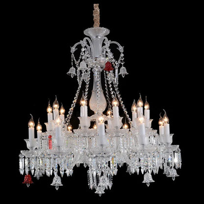 Living Room Chandelier Large Hotel Wedding Luxury Crystal Ceiling Lustre Led Crystal Pendant Light Hotel villa Palac Fixture
