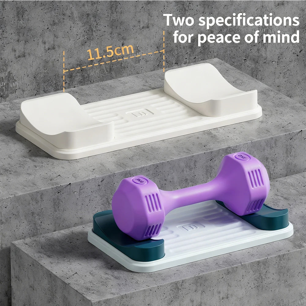 Stable Home Dumbbell Support Rack Multi-Functional Universal Plastic Dumbbell Rack Anti-Slip Durable Organize Fitness Equipment