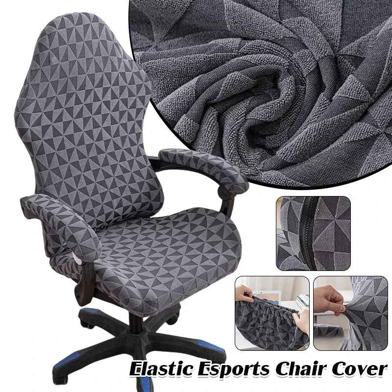 Office Chair Covers Elastic Stretch Washable Computer Slipcovers Breathable Gaming Chair Computer Chair Arm Chair Cover New
