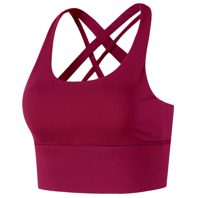 Gym Push Up Bra Women Sports Bra Back Closure High Impact Workout Sport Top Crop Fitness Wear For Yoga Gym Brassiere Sportswear