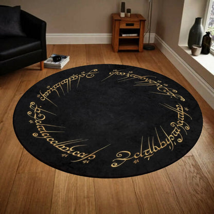 Legendary Movie Rug Living Room Round Rug Popular Home Rug Ring Round Rug Lord Popular Rug Fantastic Rug The Hobbit Rug