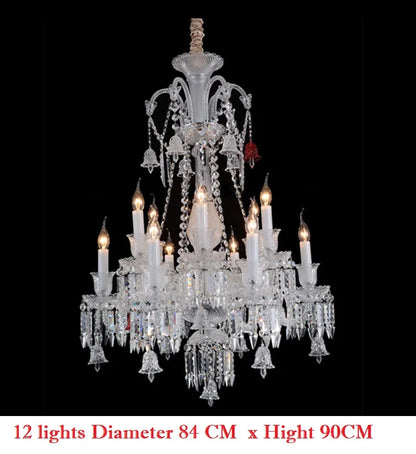 Living Room Chandelier Large Hotel Wedding Luxury Crystal Ceiling Lustre Led Crystal Pendant Light Hotel villa Palac Fixture