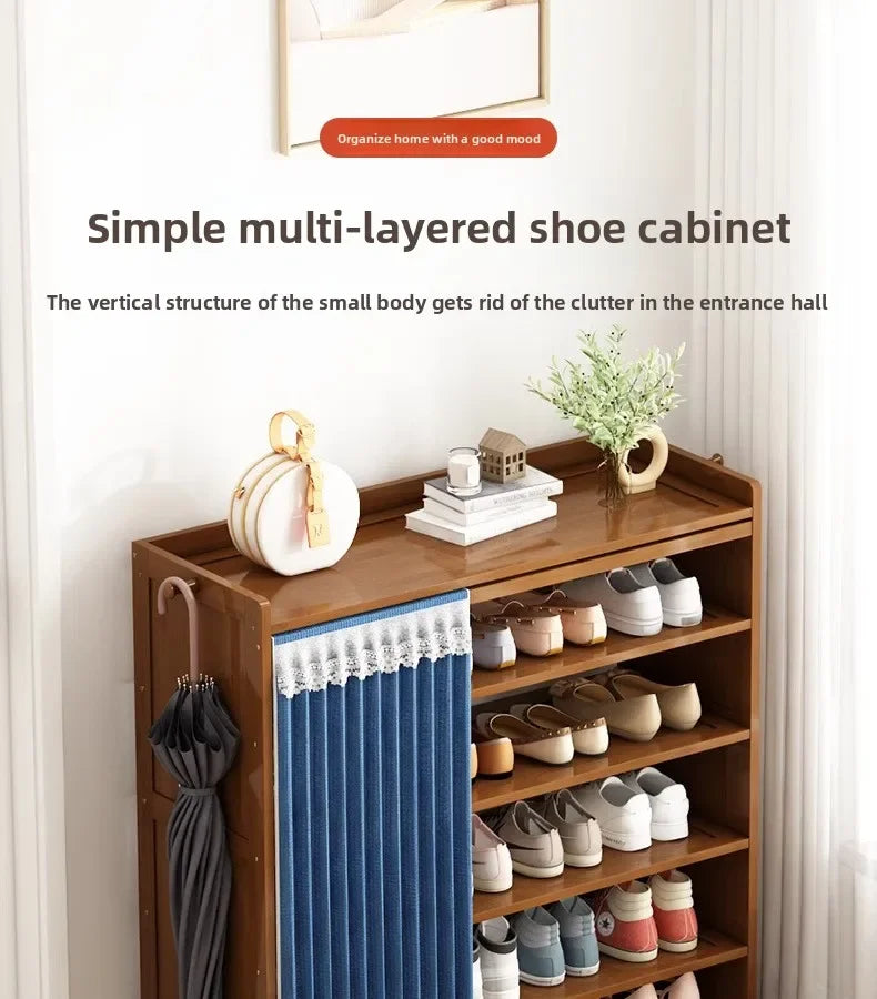 Household shoe cabinet, shoe storage rack, simple shelf, large-capacity shoe rack.