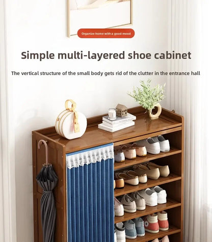 Household shoe cabinet, shoe storage rack, simple shelf, large-capacity shoe rack.