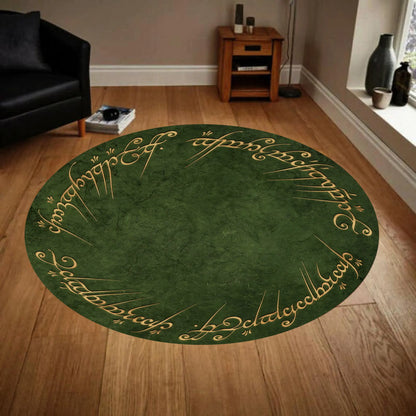 Legendary Movie Rug Living Room Round Rug Popular Home Rug Ring Round Rug Lord Popular Rug Fantastic Rug The Hobbit Rug