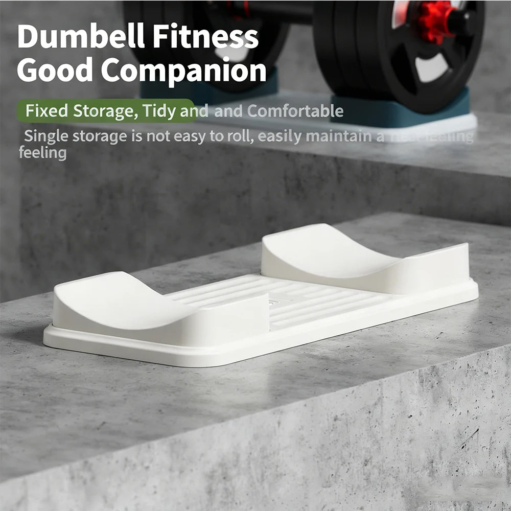 Stable Home Dumbbell Support Rack Multi-Functional Universal Plastic Dumbbell Rack Anti-Slip Durable Organize Fitness Equipment