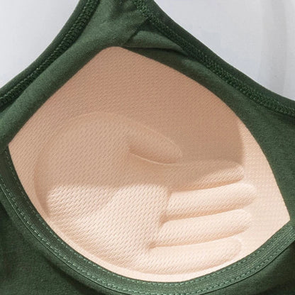Beauty Back Sports Bra Tops Women Shockproof Bra Padded Gym Yoga Fitness Running Sport Brassiere Tops Crop Top Push Up Bras