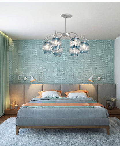 Nordic Chandelier For Foyer Dining room Bar Kitchen Island hanging chandelier Art Decor glass bubble chandelier