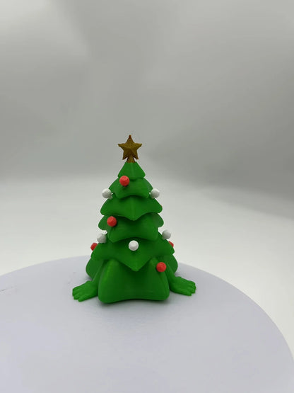 A DIY creative 3D printed Christmas tree decoration, suitable for Christmas, It can be used for decorating desks, cars, indoors。