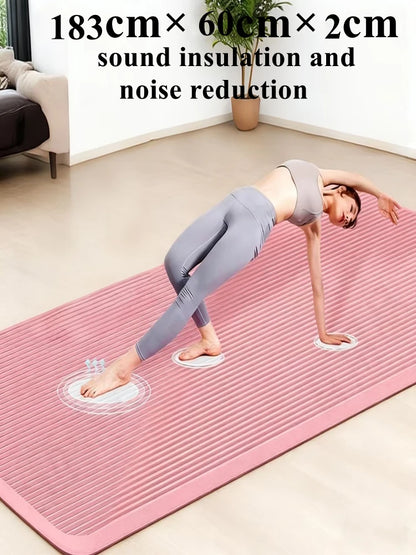 20MM 183×60cmThick Yoga Mats Anti-slip Sport Fitness Mat Blanket for Exercise Yoga and Pilates Gymnastics Mat Fitness Equipment