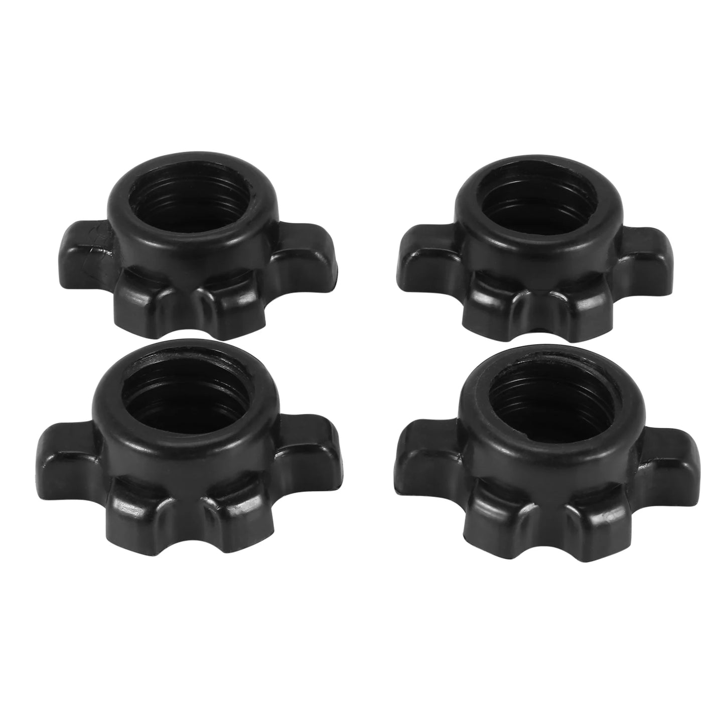 4Pcs Dumbbell Bar Nut Barbells Spin Screw Clamp Dumbell Weight Lifting Fitness Equipments Accessories A005