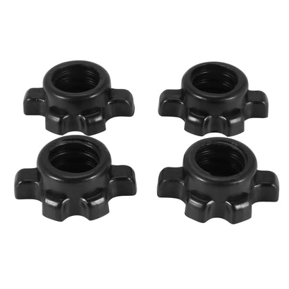 4Pcs Dumbbell Bar Nut Barbells Spin Screw Clamp Dumbell Weight Lifting Fitness Equipments Accessories A005