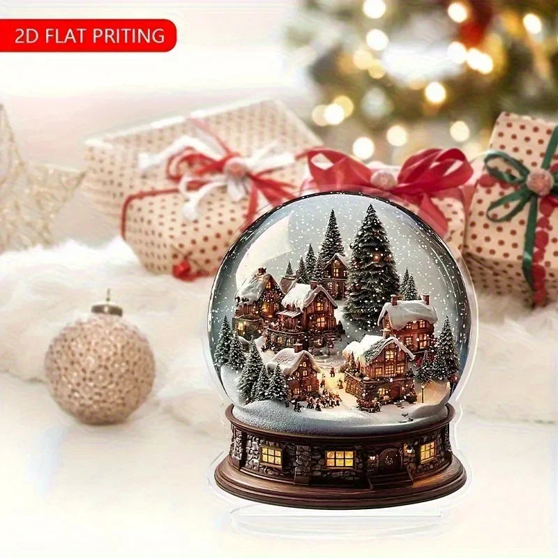 Christmas series of gifts Home desktop decoration 2D acrylic handicraft ornament